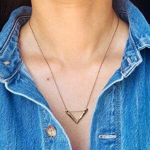 Gorjana Vista Arrow Gold Necklace